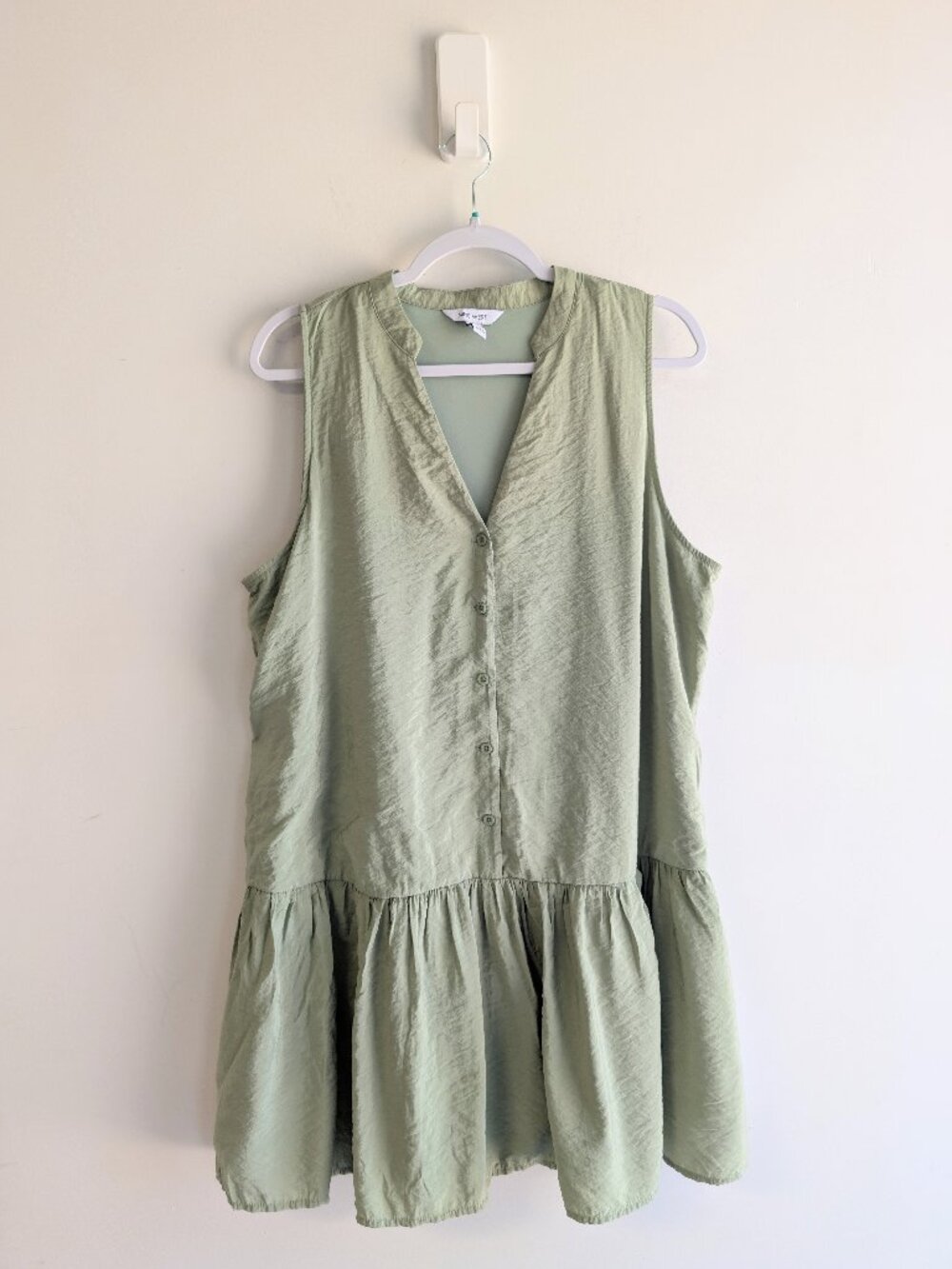 Nine West Drop Waist peplum sleeveless dress